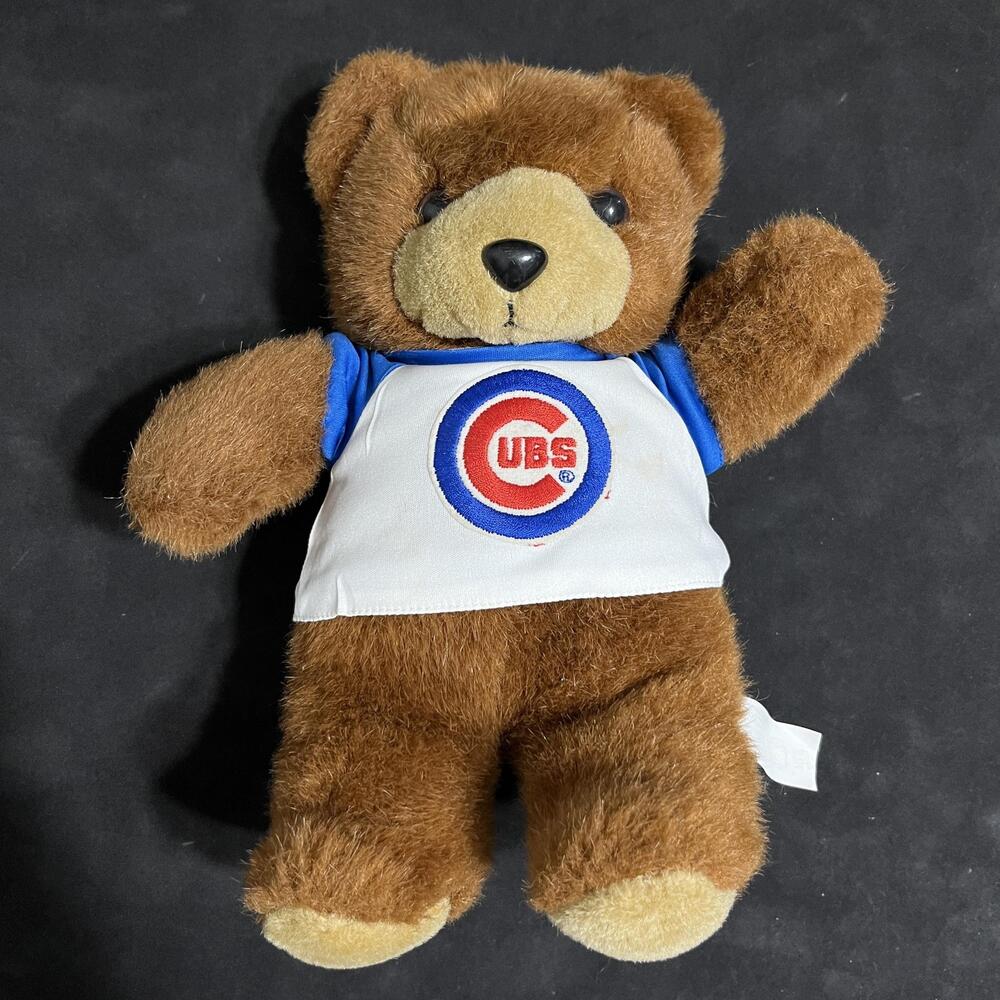 Vintage Chicago Cubs Plush Bear Good Stuff One Size Brown MLB Baseball 90s